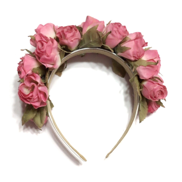 Pink Rose Headband